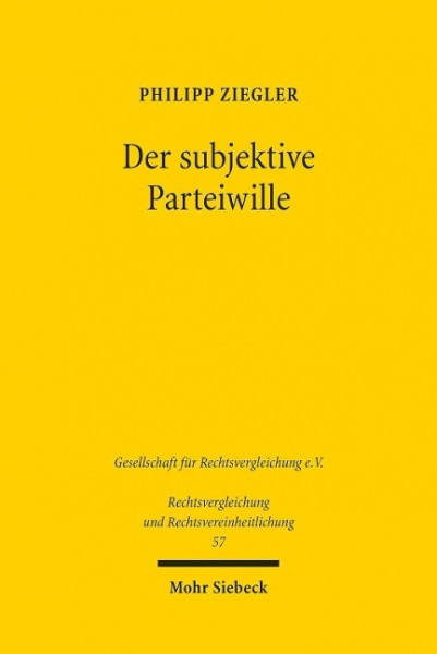 Der subjektive Parteiwille