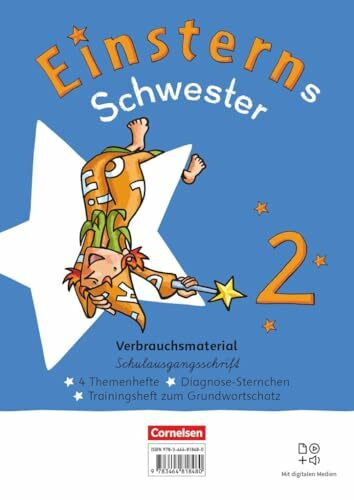 Einsterns Schwester - Sprache und Lesen - Neubearbeitung 2022 - 2. Schuljahr: Themenhefte 1-4, Training Grundwortschatz und Diagnoseheft - ... digitalen Medien - in Schulausgangsschrift