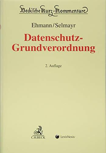 DS-GVO: Datenschutz-Grundverordnung (Beck'sche Kurz-Kommentare)