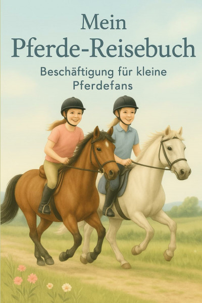 Mein Pferde-Reisebuch: Beschäftigungsbuch für Kinder mit Rätseln, Wissens- und Kreativseiten für Kinder im Grundschulalter