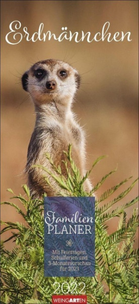 Erdmännchen Familienplaner Kalender 2022