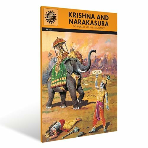 Krishna and Narakasura (Epics and Mythology)