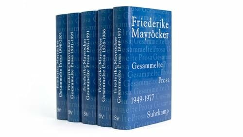 Gesammelte Prosa: Gesammelte Prosa in 5 Bänden Gesammelte Prosa: Gesammelte Prosa in 5 Bänden