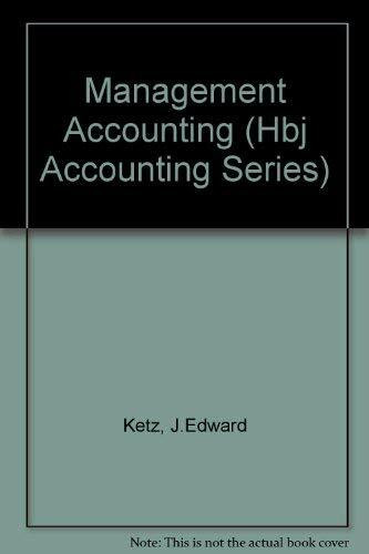 Management Accounting (Hbj Accounting Series)