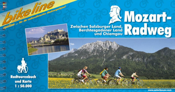Mozart-Radweg: Zwischen Salzburger Land, Berchtesgadener Land und Chiemgau. 1:50000 (Bikeline Radtourenbücher)