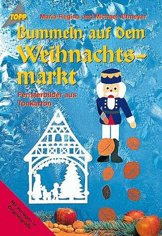 Bummeln auf dem Weihnachtsmarkt: Fensterbilder