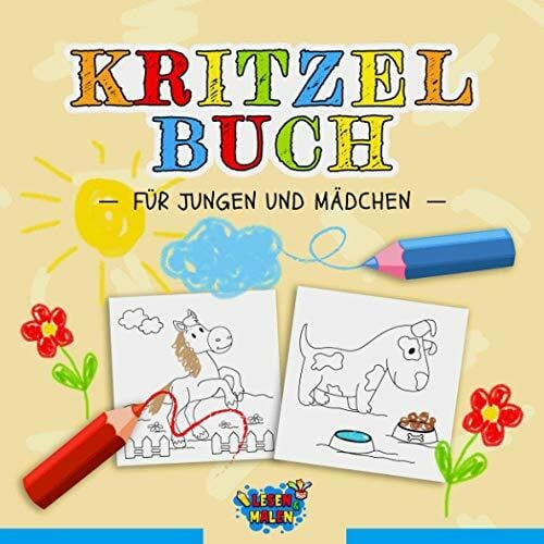 Kritzelbuch für Jungen und Mädchen: Kritzelmalbuch ab 2 Jahren / Beschäftigungsbuch für Kinder (Vorlesen und Malen)
