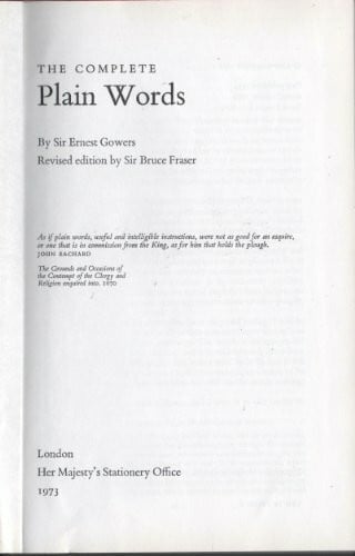 Complete Plain Words