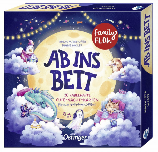 FamilyFlow. Ab ins Bett!: 30 fabelhafte Karten für euer Gute-Nacht-Ritual | Für Familien mit Kindern ab 3 Jahren