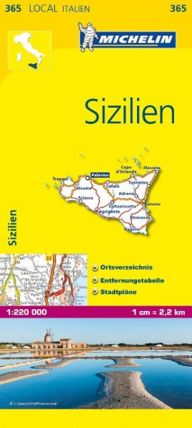 Michelin Lokalkarte Sizilien 1 : 220 000