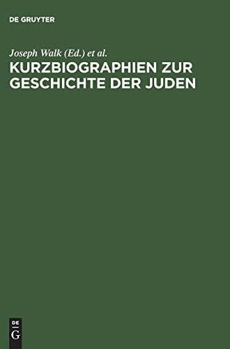 Kurzbiographien zur Geschichte der Juden: 1918–1945