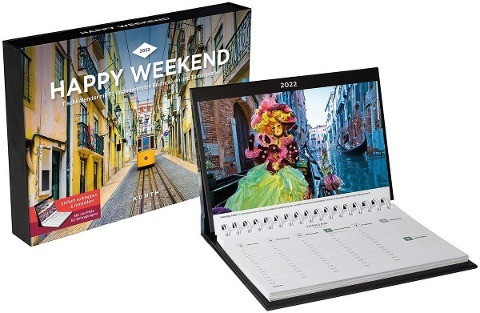 Happy Weekend Tischkalender 2022