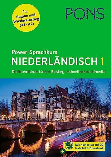 PONS Power-Sprachkurs Niederländisch: Der Intensivkurs für den Einstieg mit Buch, Download und Online-Tests
