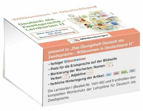 Willkommen in Deutschland – Deutsch als Zweitsprache - Lernkarten II: Bild-Wort-Karten für das Wortschatztraining
