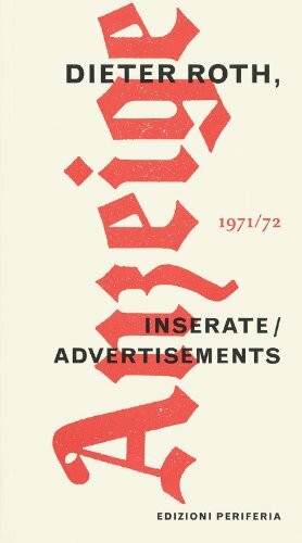 Dieter Roth /Inserate - Advertisements