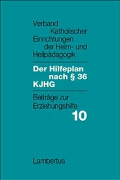 Der Hilfeplan nach § 36 KJHG: Eine empirische Studie über Vorgehen und Kriterien seiner Erstellung Beiträge zur Erziehungshilfe Band 10