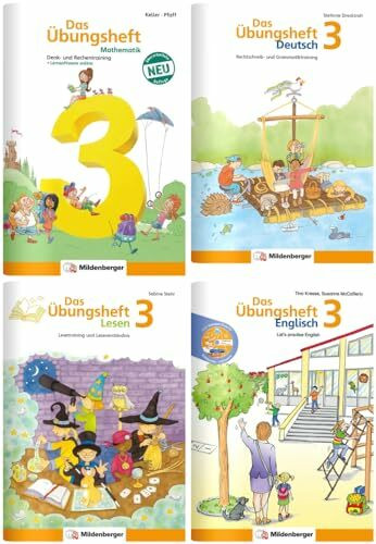 Sicher ins 4. Schuljahr – Paket: Rechnen – Schreiben – Lesen – Grammatik – Englisch · Klasse 3: Wichtige Grundlagen des Stoffs der 3. Klasse wiederholen, um gut ins 4. Schuljahr zu starten.