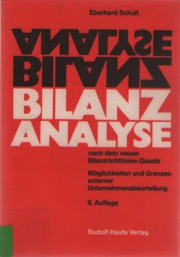 Bilanzanalyse. Nach dem neuen Bilanzrichtliniengesetz - Möglichkeiten und Grenzen externer Unternehmensbeurteilung