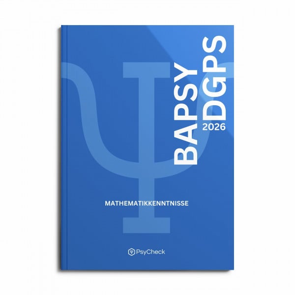 PsyCheck BaPsy-DGPs 2026 - Mathematikkenntnisse Übungsbuch