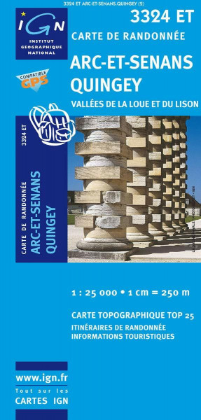 Arc-et-Senans / Quingey / Vallées de La Loue et du Lison (3324ET) (TOP 25)
