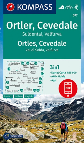 Ortler, Cevedale, Suldental, Valfurva1:25 000