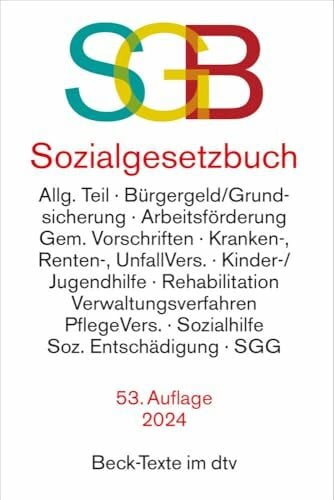 Sozialgesetzbuch mit Sozialgerichtsgesetz: Rechtsstand: 28. April 2024