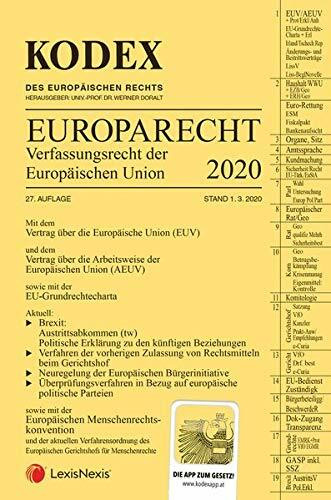 KODEX EU-Verfassungsrecht (Europarecht) 2020