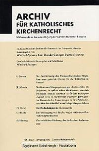 Archiv f?r Katholisches Kirchenrecht - Aymans, Winfried