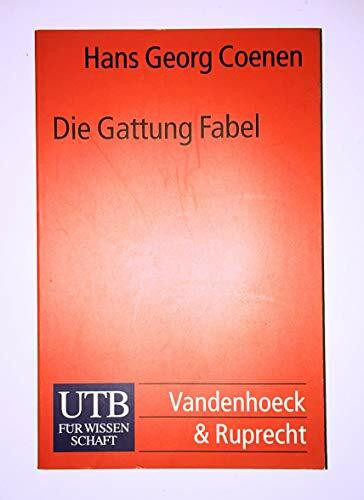 Die Gattung Fabel: Infrastrukturen einer Kommunikationsform (UTB S (Small-Format): Uni-Taschenbücher)