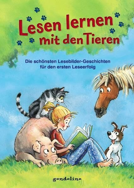 Lesen lernen mit den Tieren: Die schönsten Lesebildergeschichten für den ersten Leseerfolg - Erstlesebuch für Kinder ab 5 Jahren