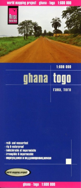 Reise Know-How Landkarte Ghana, Togo 1 : 600.000