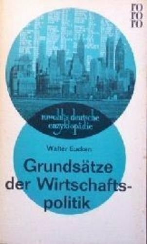 Grundsätze der Wirtschaftspolitik.