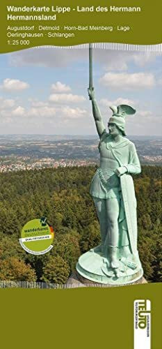 Wanderkarte Lippe: Land des Hermann - Hermannsland: Augustdorf – Detmold – Horn-Bad Meinberg – Lage - Oerlinghausen (Wanderkarten NRW)