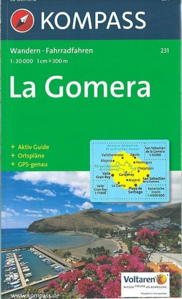 Kompass Karten, La Gomera: Wanderkarte mit Aktiv Guide und Radrouten. GPS-genau. 1:30000 (KOMPASS Wanderkarte, Band 231)