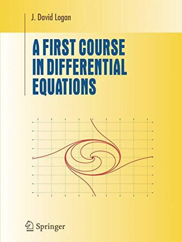 A First Course in Differential Equations (Undergraduate Texts in Mathematics)