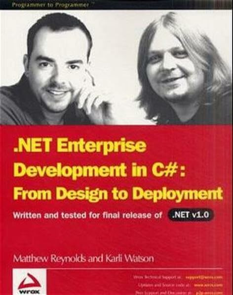 .NET ENTPRS DV,: Written and tested for final release of .NET v1.0