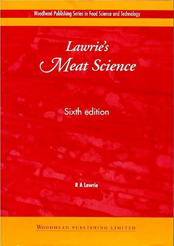 Lawrie's Meat Science, Sixth Edition