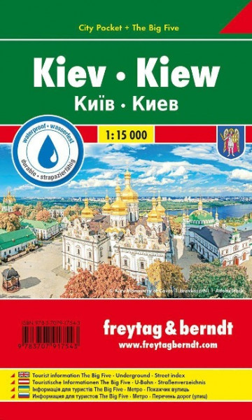Kiew, Stadtplan 1:15.000, City Pocket + The Big Five