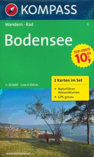 KOMPASS Bodensee 1 : 35 000: Wanderkarten-Set. GPS-genau.: Wanderkarten-Set. GPS-genau. 1:50000 (KOMPASS Wanderkarte, Band 11)