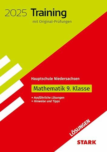 STARK Lösungen zu Original-Prüfungen und Training Hauptschule 2025 - Mathematik 9. Klasse - Niedersachsen (Abschlussprüfungen)