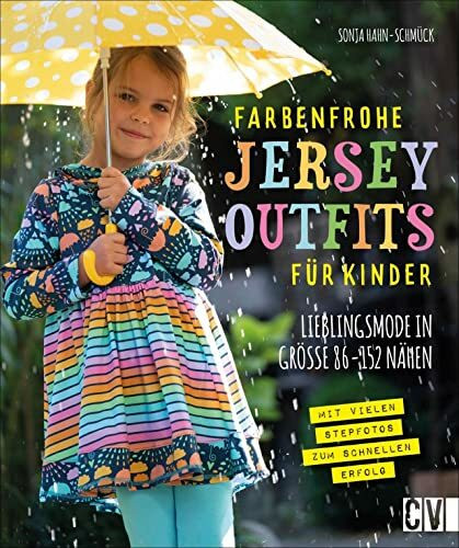 Farbenfrohe Jersey-Outfits für Kinder. Lieblingsmode in Größe 86 - 152 nähen. Bunte Jersey Kinderkleidung mit detaillierten Schnittmustern ganz einfach selber nähen.