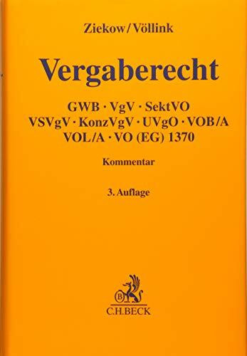 Vergaberecht: Gesetz gegen Wettbewerbsbeschränkungen - Teil 4, Vergabeverordnung, Sektorenverordnung, Vergabeverordnung für die Bereiche Verteidigung ... über öffentliche Personenverkehrsdienste