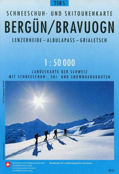 Swisstopo 1 : 50 000 Bergün Bravuogn Ski