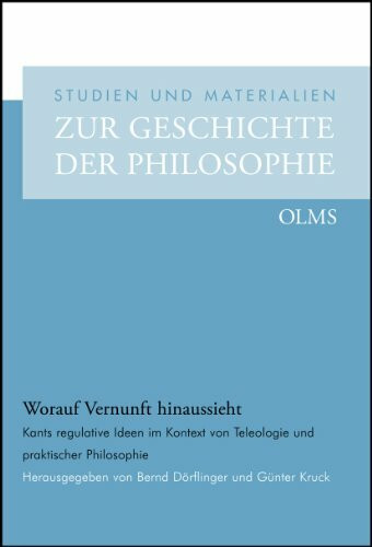 Worauf Vernunft hinaussieht: Kants regulative Ideen im Kontext von Teleologie und praktischer Philosophie. (Studien und Materialien zur Geschichte der Philosophie)