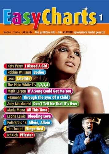 Easy Charts: Die größten Hits spielerisch leicht gesetzt. Band 1. Klavier / Keyboard. Spielbuch.