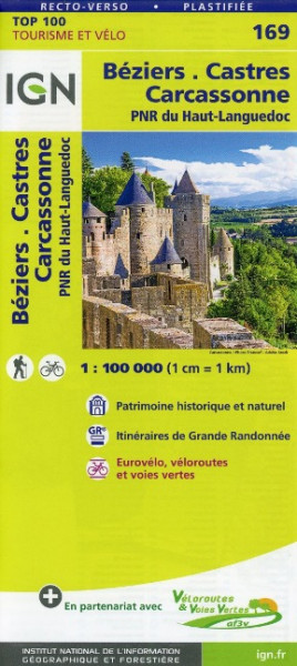 Béziers.Castres.Carcassonne 1:100 000