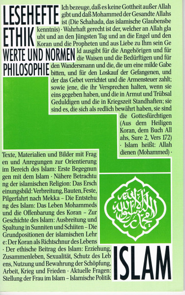 Lesehefte Ethik, Islam
