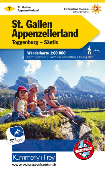 KuF Schweiz Wanderkarte 07 St. Gallen - Appenzeller Land 1 : 60 000