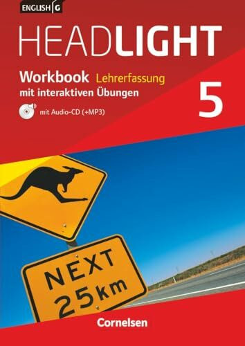 English G Headlight|NULL|Allgemeine Ausgabe|Band 5: 9. Schuljahr|NULL|NULL|Workbook mit interaktiven Übungen online - Lehrkräftefassung|Mit Audio-CD