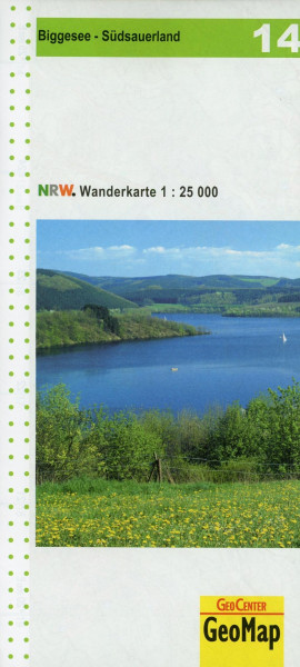 NRW Wanderkarte 14. Biggesee, Südsauerland 1:25.000